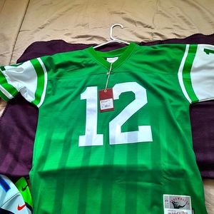 Number 12 Joe Namath Jets Throwback jersey Mitchell and Ness size L